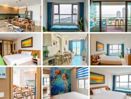 Cho thuê căn 3PN 122m2 The Sóng mã 12A.26 view biển