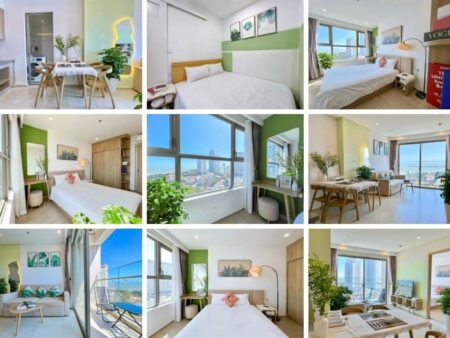 Mã căn 10.25 The Sóng cho thuê loại 3PN 72m3 view biển