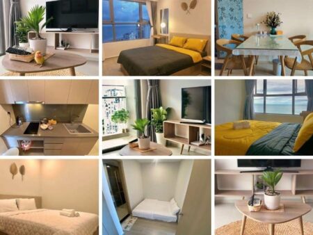 Mã căn 15.20 The Sóng cho thuê loại 3PN 72m3 view biển