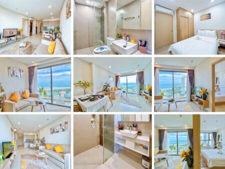 Mã căn 12A.25 The Sóng cho thuê loại 3PN 72m3 view biển