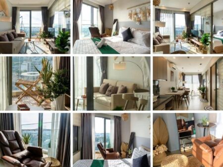 Cho thuê The Sóng loại 2PN 53m2 mã căn 19.39 tầng 19