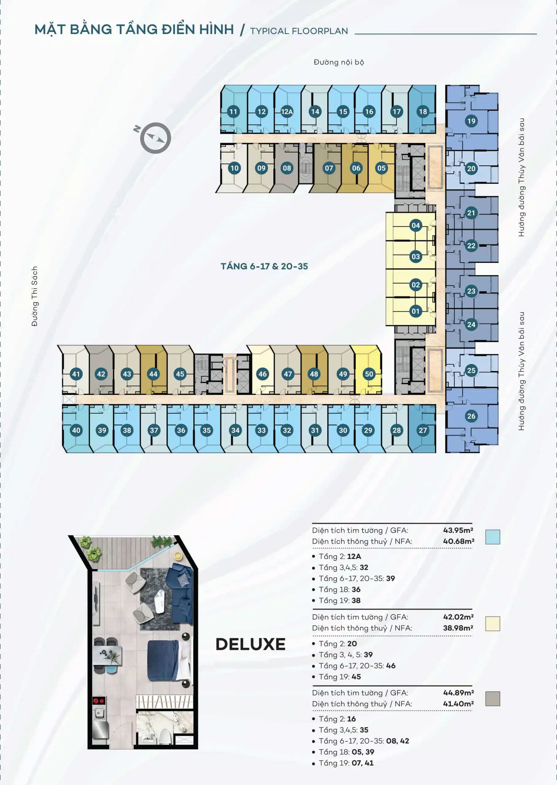 Mặt Bằng Tầng 18 – 19 (Tầng Đặc Biệt)