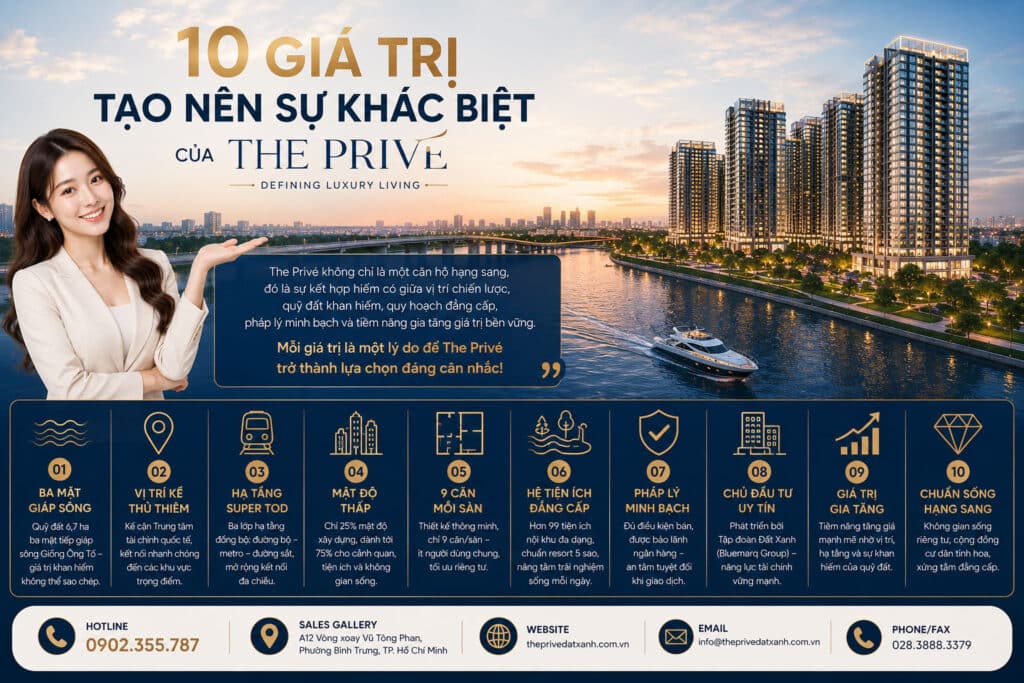 10 Giá Trị Tạo Nên Sự Khác Biệt Của The Privé