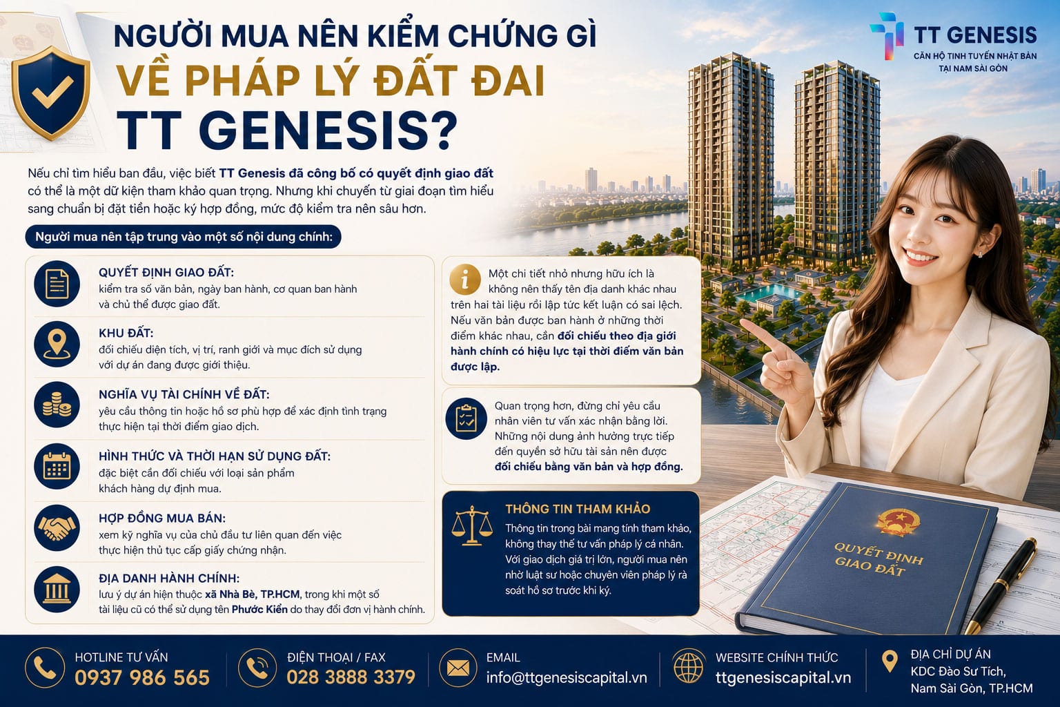 Người Mua Nên Kiểm Chứng Gì Về Pháp Lý Đất Đai TT Genesis?