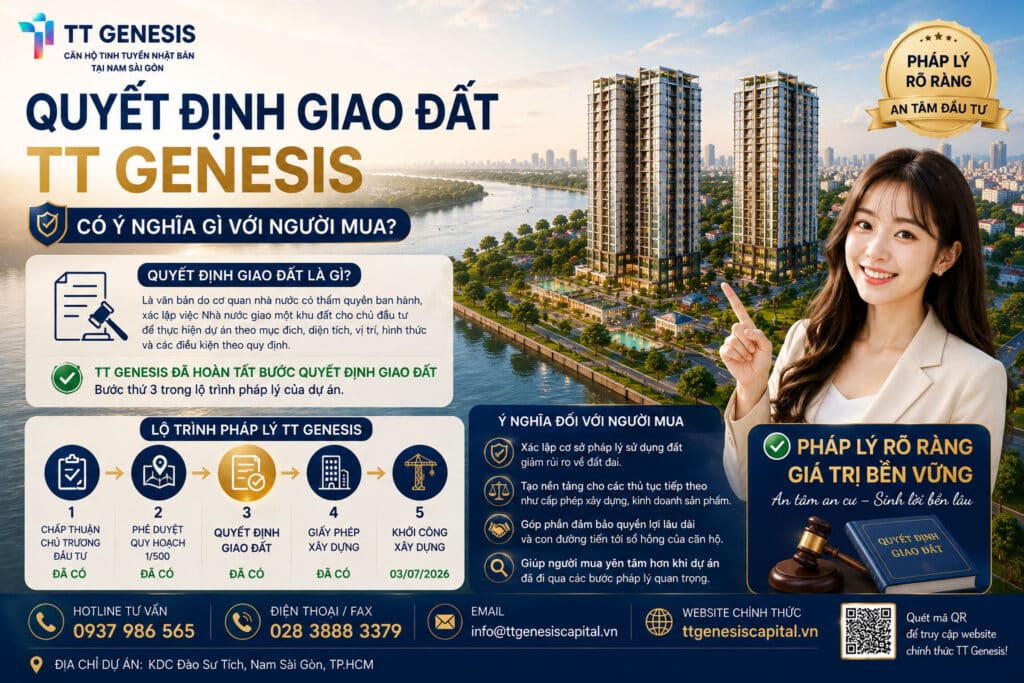 Quyết Định Giao Đất TT Genesis Có Ý Nghĩa Gì Với Người Mua?