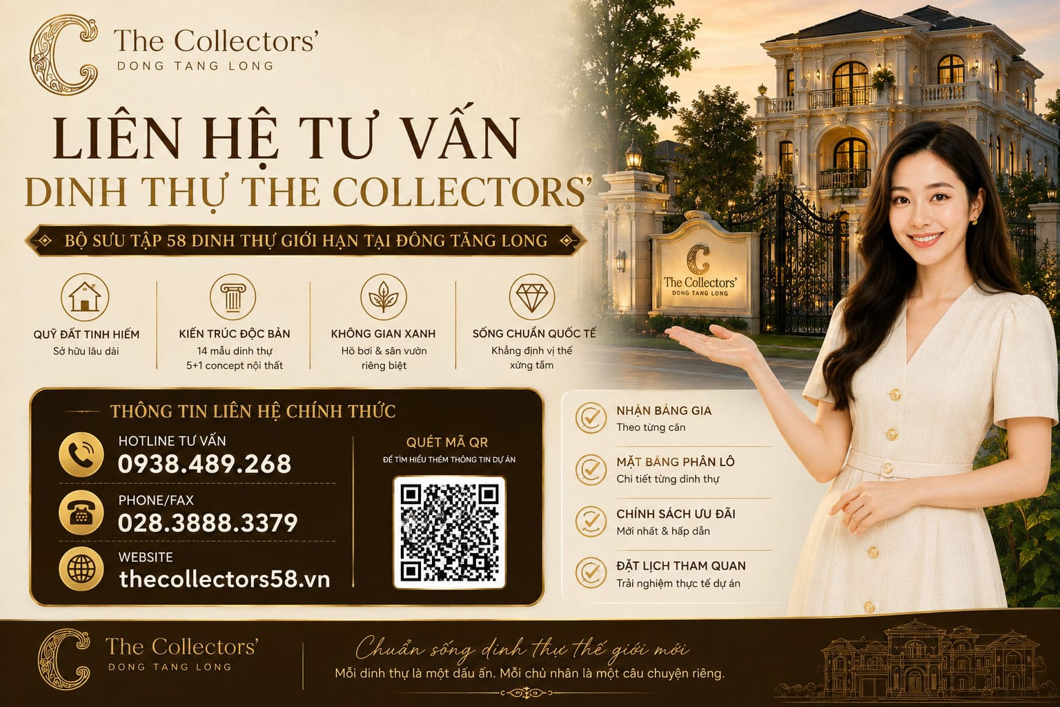 Liên hệ tìm hiểu 58 dinh thự The Collectors'